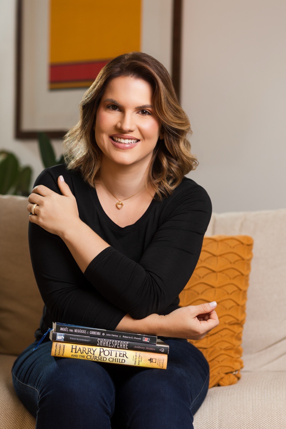 Teacher Natti Bis com livros